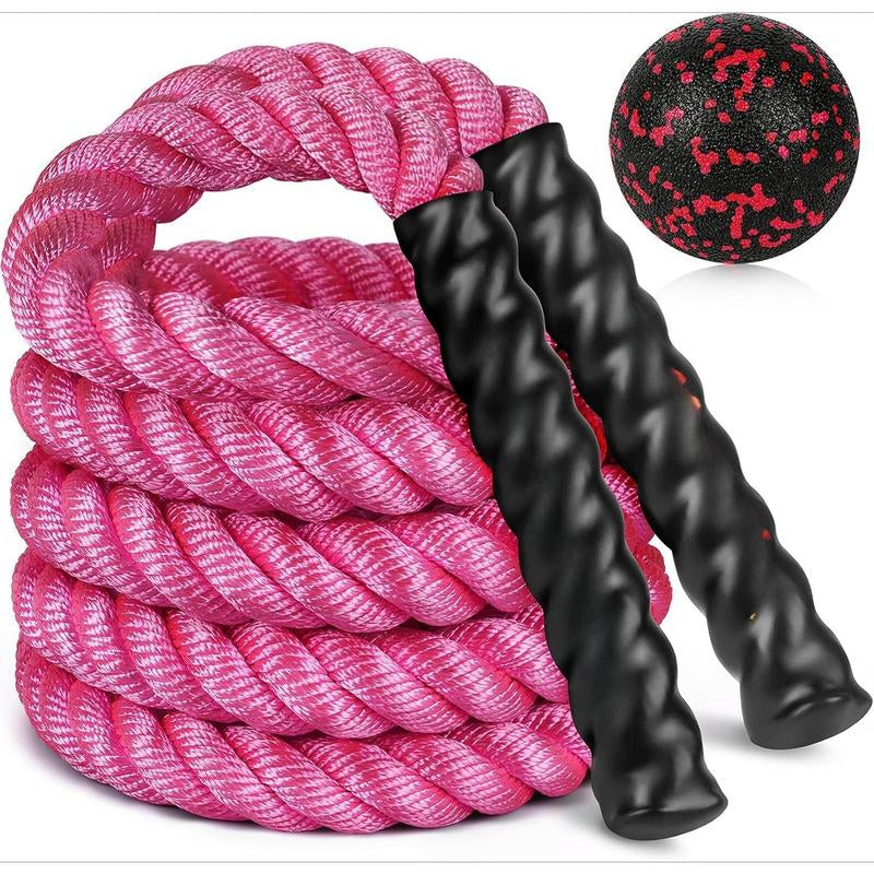 Jump Rope, 3Lb 4Lb 5Lb Weighted Jump Rope for Fitness, 9.8Ft Heavy Exercise Jumping Ropes, Adult Skipping Rope for Men Women Improve Strength,Building Muscle,Boxing,Home Workout Equipment,Gym Gift