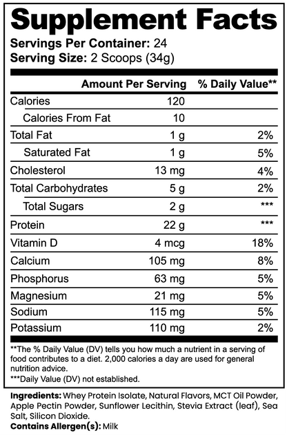 BWR IsoForge – 100% Whey Protein Isolate (Vanilla)